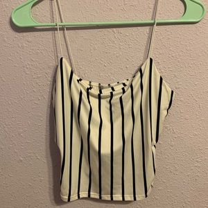 Striped crop top
